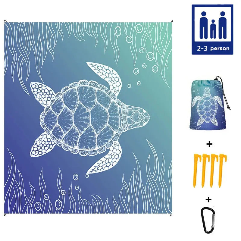 Grote Zanddichte Stranddeken voor Picknick en Outdoor Gebruik, Lichtgewicht en Duurzaam 7