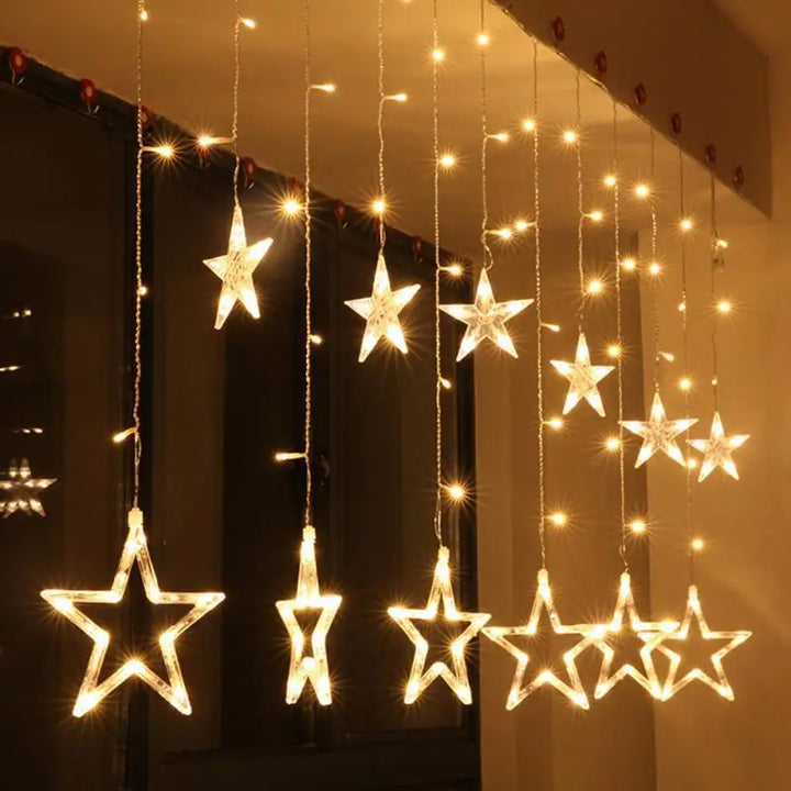 Auraly Lichtslinger – LED sterrengordijn voor binnen en buiten met meerdere lichtstanden