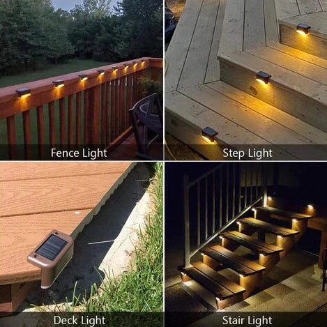 Solarix LED Traplampen – Zonne-energie Buitenverlichting met Schemerfunctie (IP65)