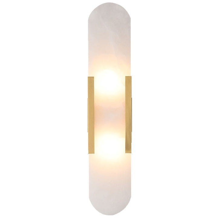 Applique murale Márbilo – Marbre espagnol de luxe avec finition en cuivre &amp; éclairage LED chaud