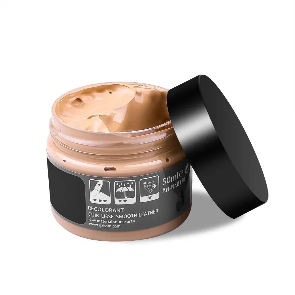 Revivo – Crema para cuero refrescante y protectora para zapatos y muebles
