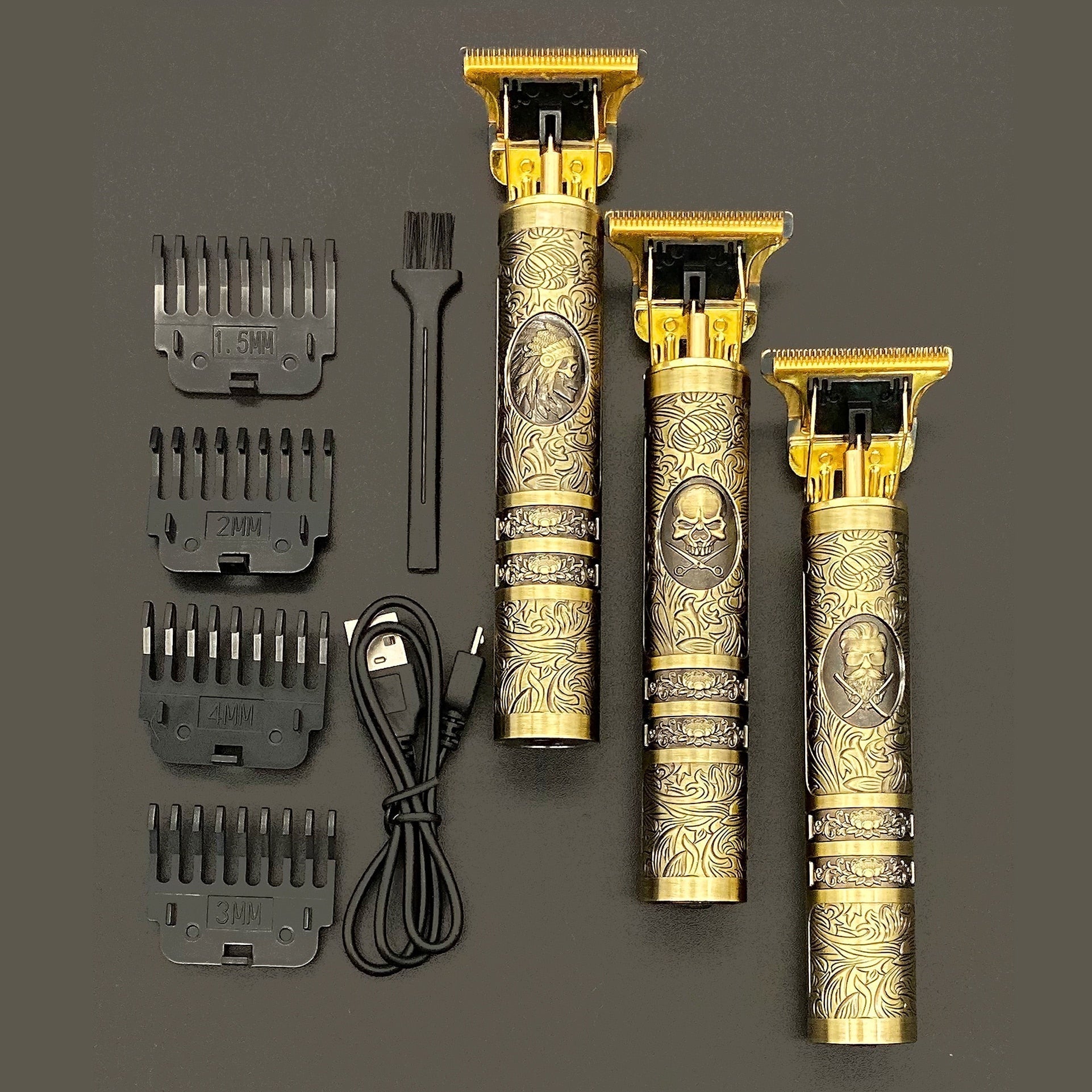 Skulltrim – Tagliabarba vintage con motore potente e design impermeabile