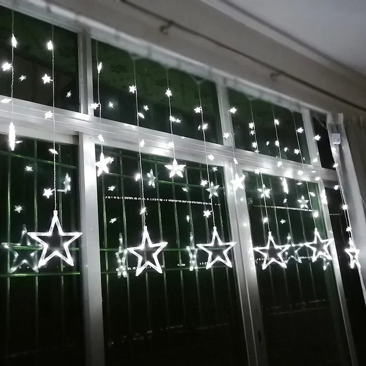 Auraly Lichtslinger – LED sterrengordijn voor binnen en buiten met meerdere lichtstanden