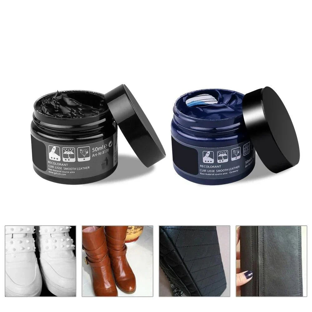 Revivo – Crema para cuero refrescante y protectora para zapatos y muebles