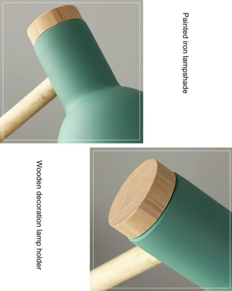 AureNordic Bureaulamp – Houten Basis, Verstelbaar Design &amp; Scandinavische Minimalistische Stijl