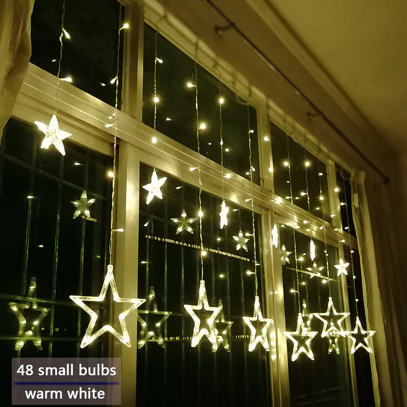 Auraly Lichtslinger – LED sterrengordijn voor binnen en buiten met meerdere lichtstanden