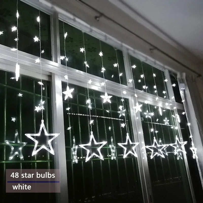 Auraly Lichtslinger – LED sterrengordijn voor binnen en buiten met meerdere lichtstanden