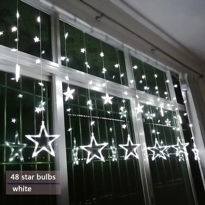 Auraly Lichtslinger – LED sterrengordijn voor binnen en buiten met meerdere lichtstanden