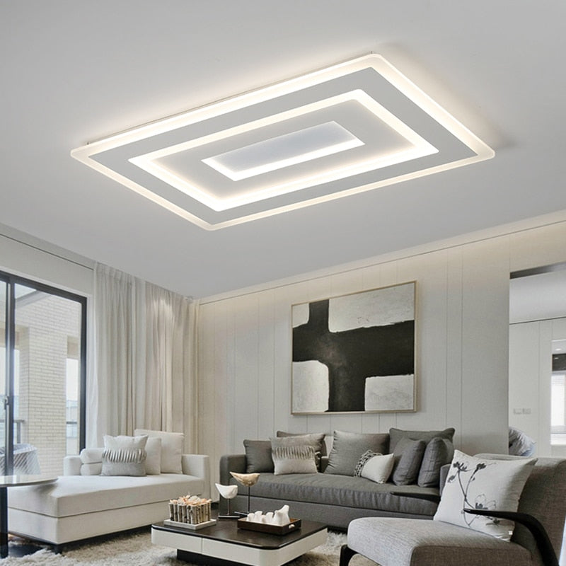Technora Plafondlamp – Design Moderno Ultradun con Illuminazione LED Dimmerabile &amp; Telecomando