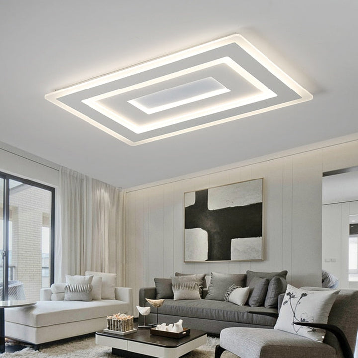 Technora Plafondlamp – Design Moderno Ultradun con Illuminazione LED Dimmerabile &amp; Telecomando