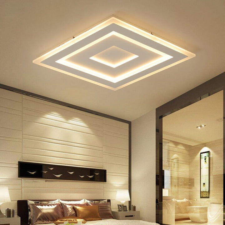 Technora Plafondlamp – Design Moderno Ultradun con Illuminazione LED Dimmerabile &amp; Telecomando