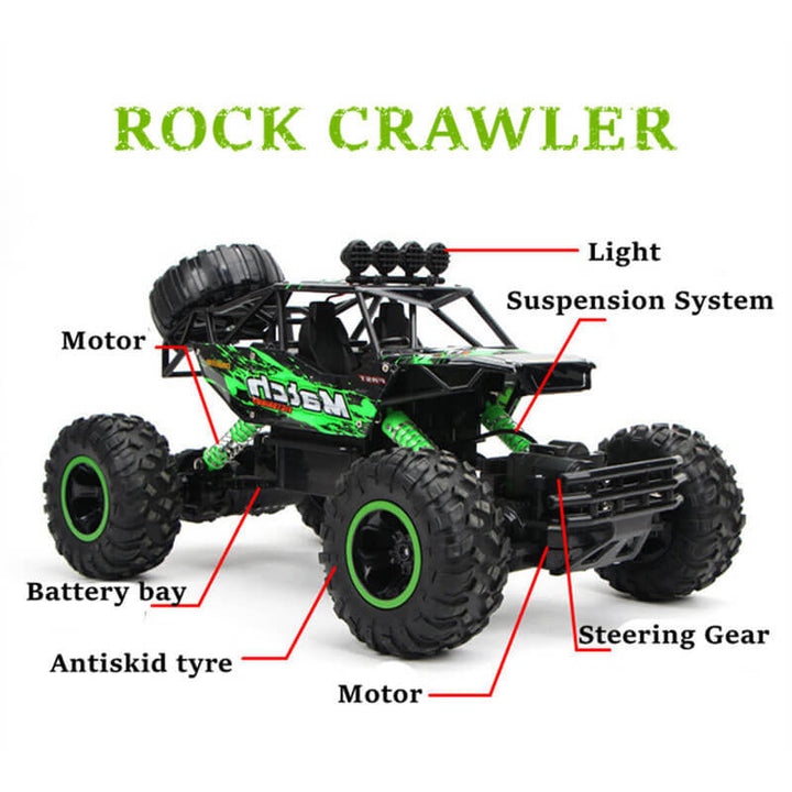 Carro RC Offroad – Monstertruck 4WD com controlo remoto – Crianças &amp; adultos