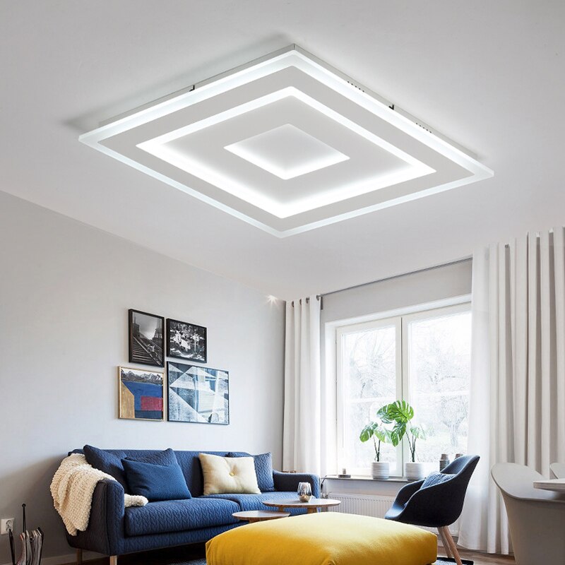 Technora Plafondlamp – Design Moderno Ultradun con Illuminazione LED Dimmerabile &amp; Telecomando