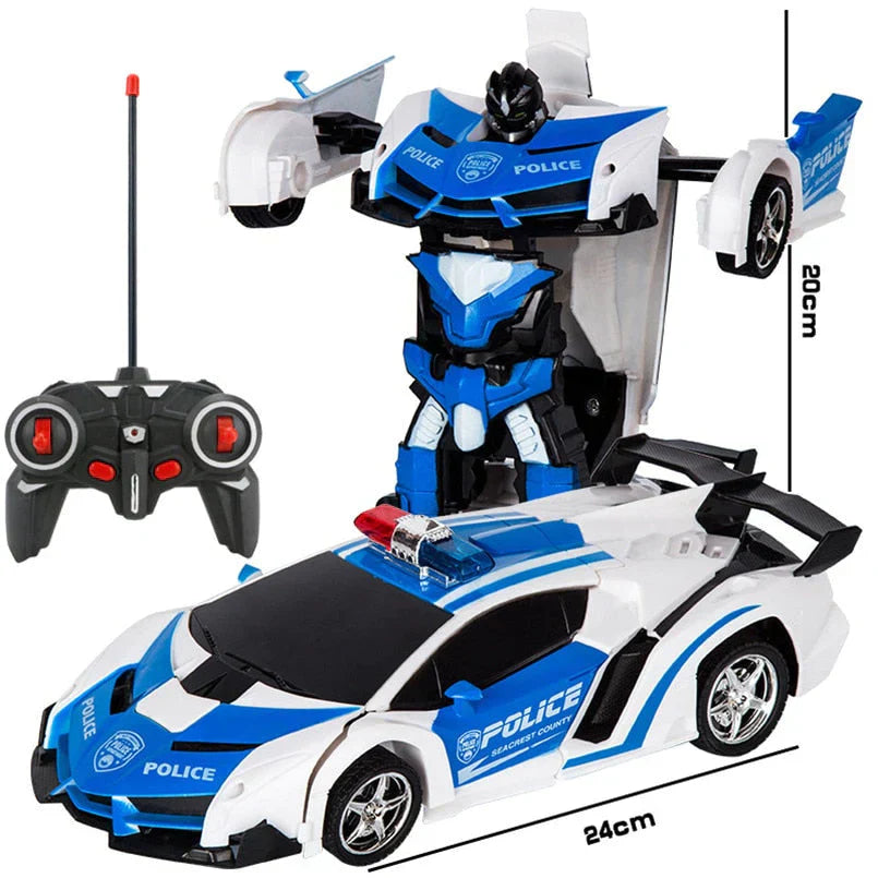 RC Transformer Auto – Robot 2-en-1 et Voiture de Sport télécommandée pour Enfants