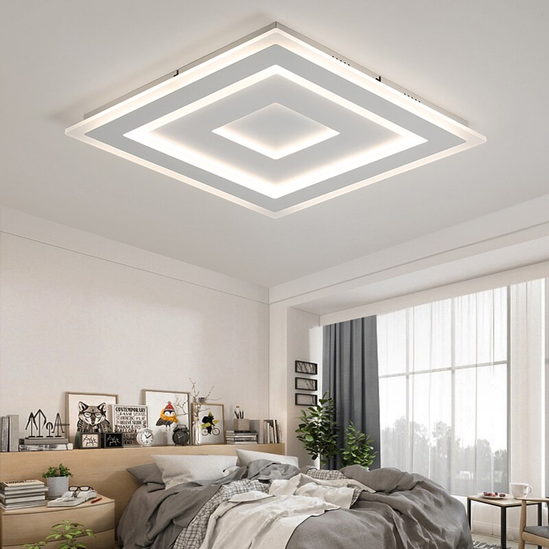 Technora Plafondlamp – Design Moderno Ultradun con Illuminazione LED Dimmerabile &amp; Telecomando