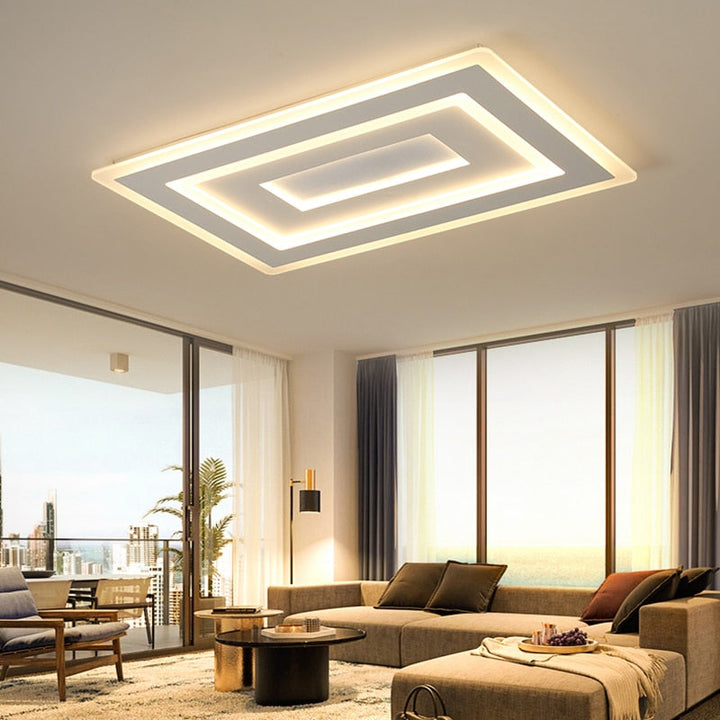 Technora Plafondlamp – Design Moderno Ultradun con Illuminazione LED Dimmerabile &amp; Telecomando