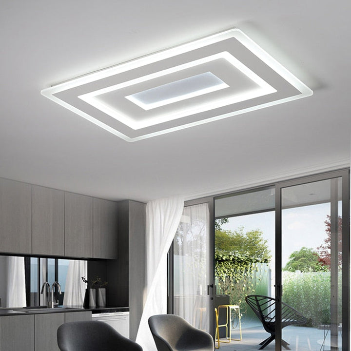 Technora Plafondlamp – Design Moderno Ultradun con Illuminazione LED Dimmerabile &amp; Telecomando