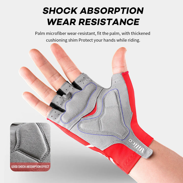 Halfvinger Fietshandschoenen met Antislip voor Racing en MTB, Ademend en Comfortabel 4