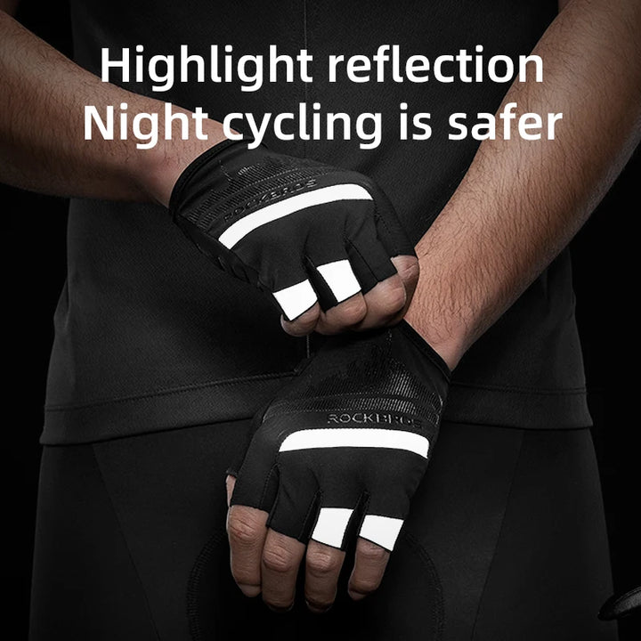 Halfvinger Fietshandschoenen voor Heren en Dames, Ademend en Schokbestendig 4