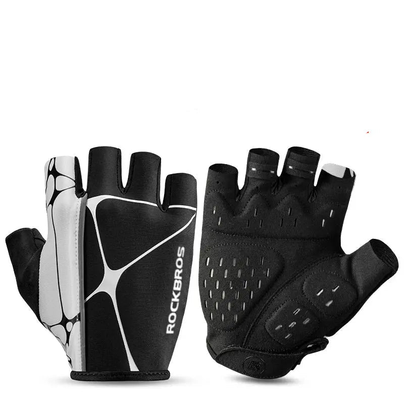 Halfvinger Fietshandschoenen voor Heren en Dames, Ademend en Schokbestendig 6
