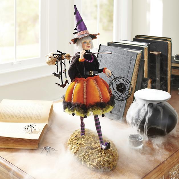 Halloween-Figurine | Handgemaakte Hexendecoratie | Hars 0
