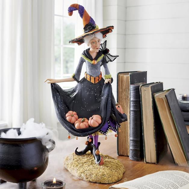 Halloween-Figurine | Handgemaakte Hexendecoratie | Hars 2
