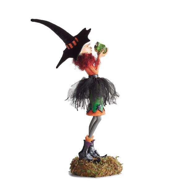 Halloween-Figurine | Handgemaakte Hexendecoratie | Hars 4