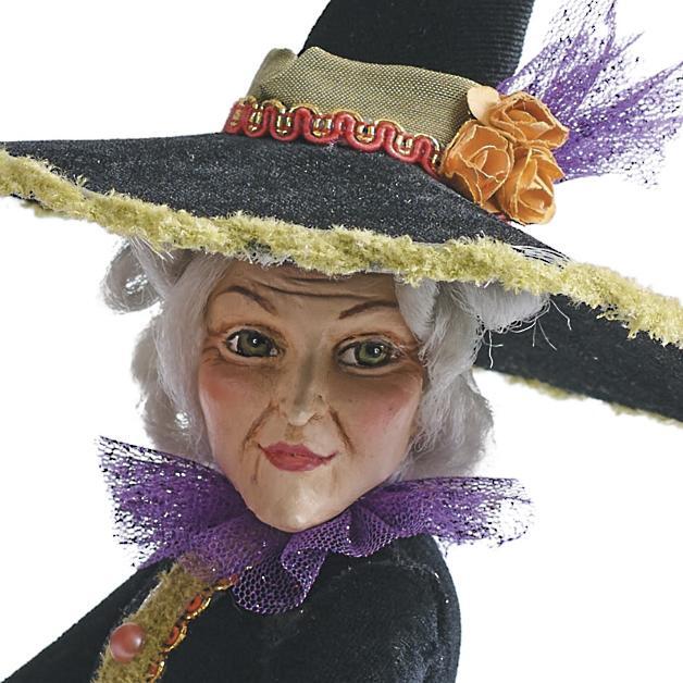 Halloween-Figurine | Handgemaakte Hexendecoratie | Hars 7
