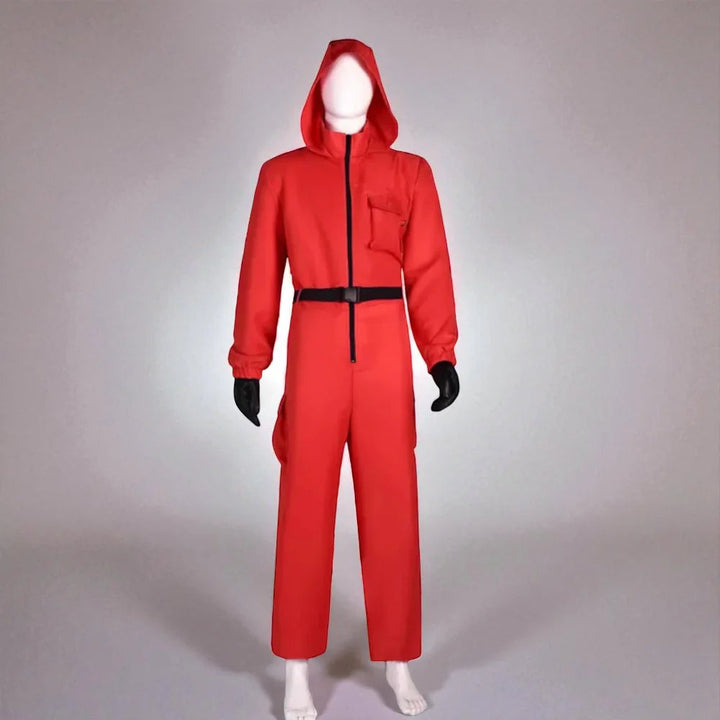 Halloween Game Guard Masker Jumpsuit Kostuum 0
