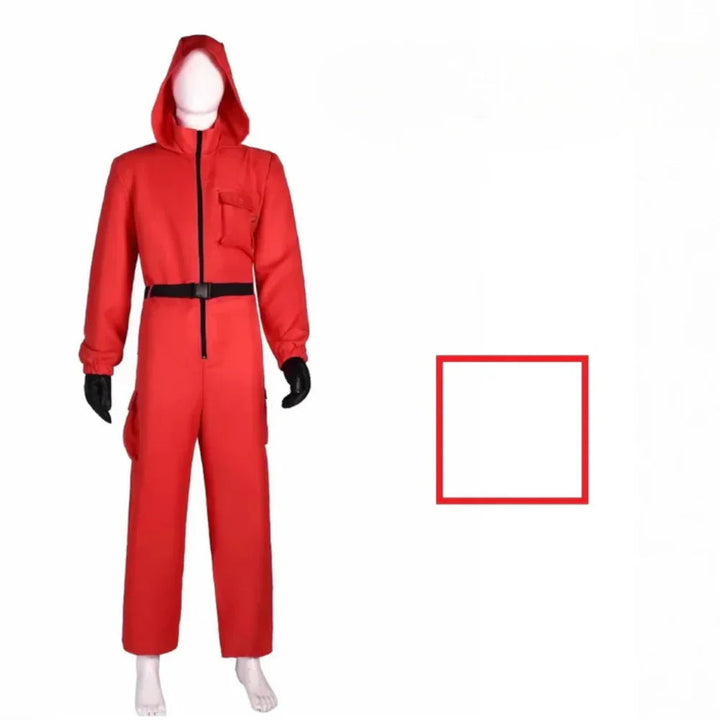 Halloween Game Guard Masker Jumpsuit Kostuum 7