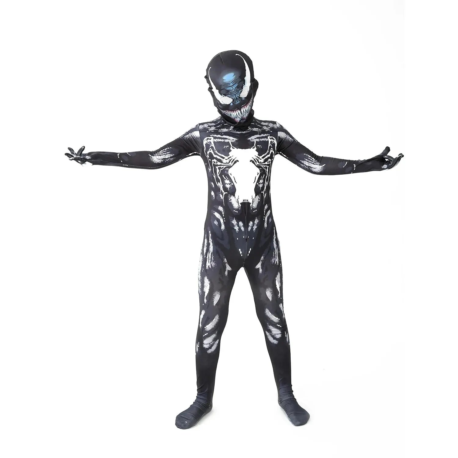 FrightFun – Costume di Halloween per Ragazzi Stile 3D – Abbigliamento per Travestimenti Bambini Multicolore