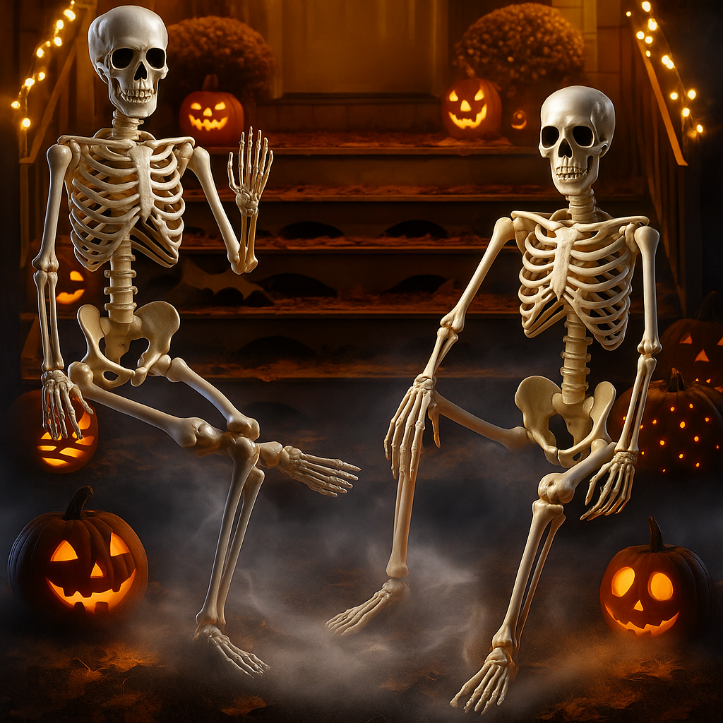 Halloween Reusachtige Buitenskelet Decoratie 3