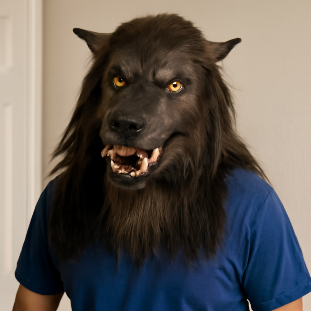 Halloween Wolf Masker Weerwolf Kostuum 0