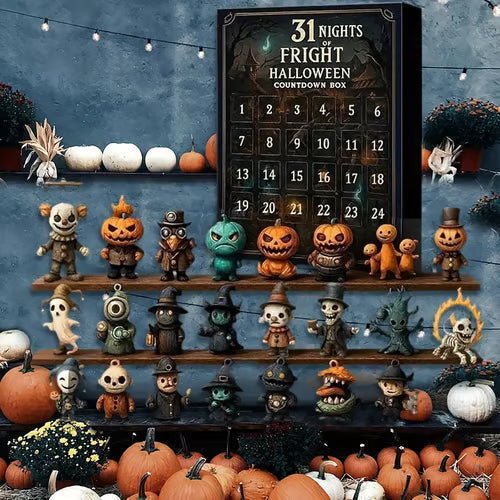 Halloween adventskalender met 31 mini-PVC-figuurtjes 5