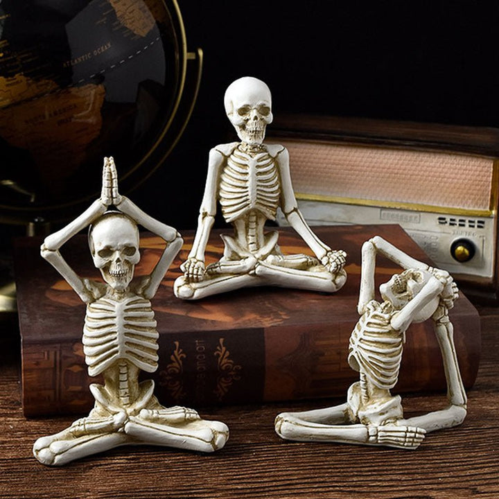 Halloween harsbeeldje — Vintage zwart-wit ornament 1