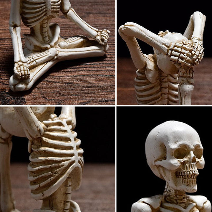 Halloween harsbeeldje — Vintage zwart-wit ornament 5