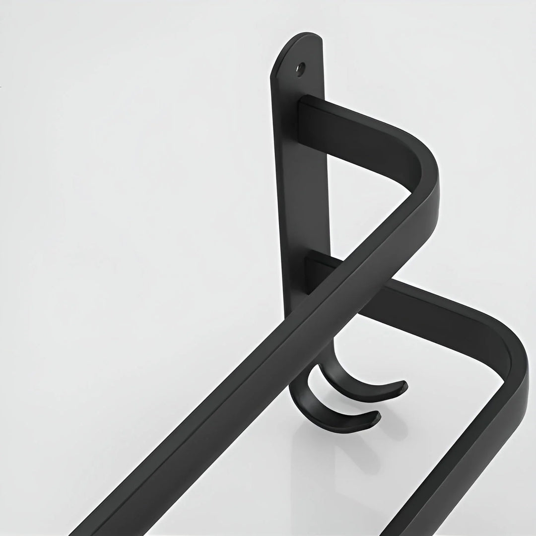 Handdoekenrek Wandmontage Aluminium 2 of 3 Stangen Badkamer Ruimtebesparend Design Handdoekhouder Modern | Sansoti 5