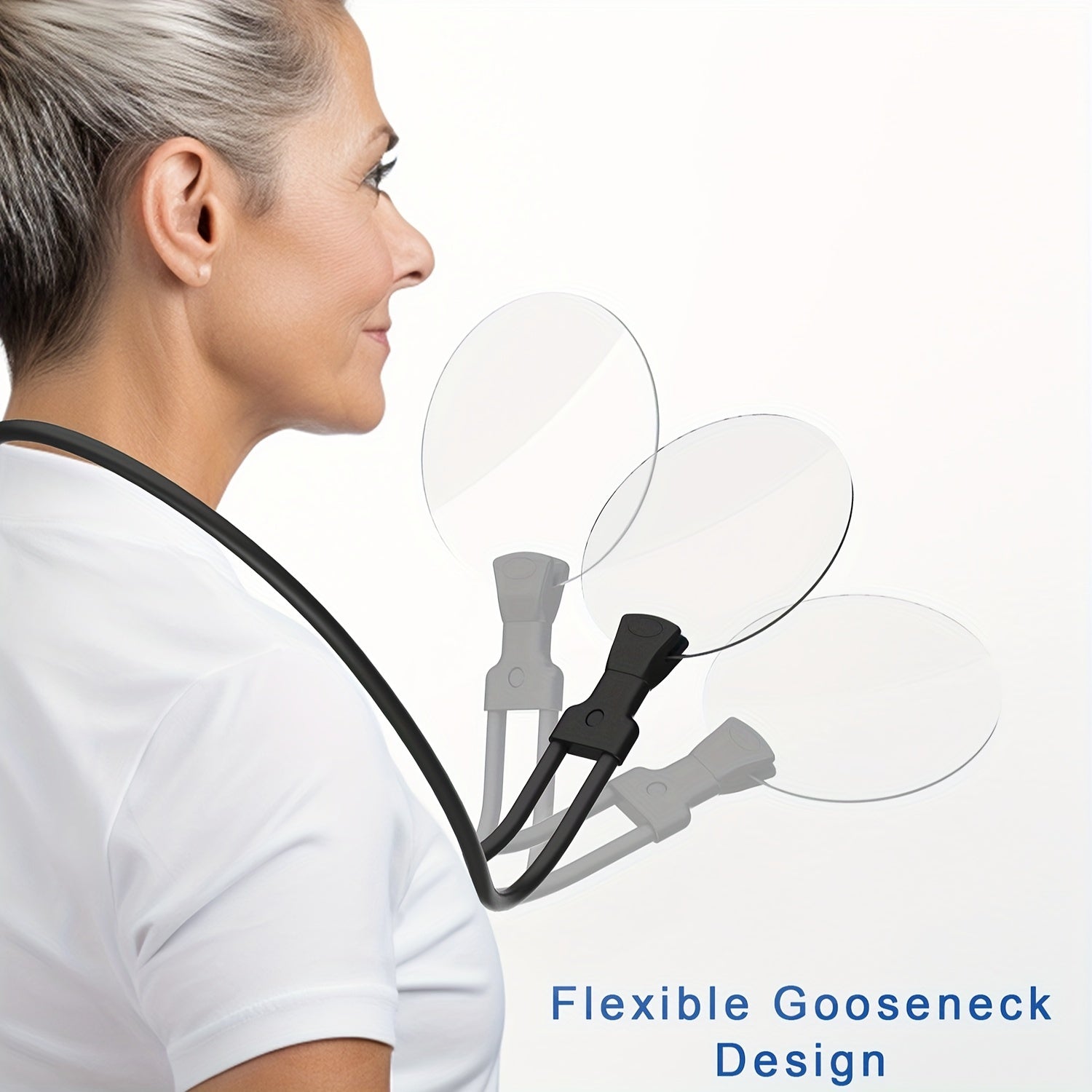 Handsfree Vergrootglas met Nekhouder – 5x Vergroting voor Lezen 5