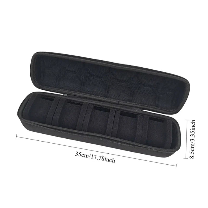 Hard Shell Watch Storage Box with 5 or 10 Slots for Travel and Display 6