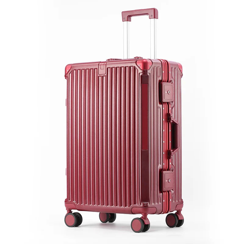 Hardcase Reiskoffer met TSA-slot, Aluminium Frame en 360° Wielen - Duurzaam en Handig Reizen 0