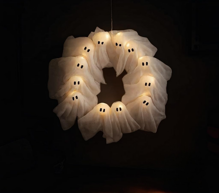 HauntGlow Halloween Krans | Betoverende glow krans voor een spooky feestelijke touch 6