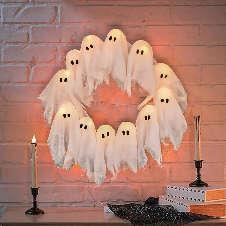 HauntGlow Halloween Krans | Betoverende glow krans voor een spooky feestelijke touch 7