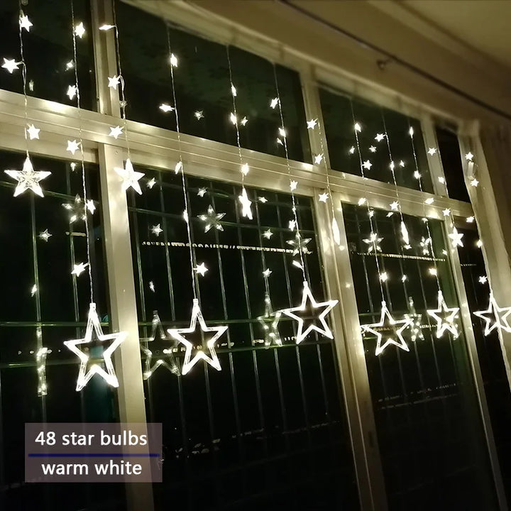 Auraly Lichtslinger – LED sterrengordijn voor binnen en buiten met meerdere lichtstanden