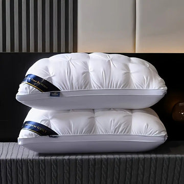 HealthySleep – Almohada de soporte para el cuello de espuma viscoelástica, hipoalergénica