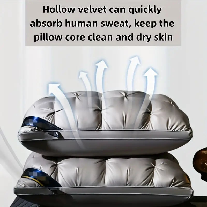 HealthySleep – Almohada de soporte para el cuello de espuma viscoelástica, hipoalergénica