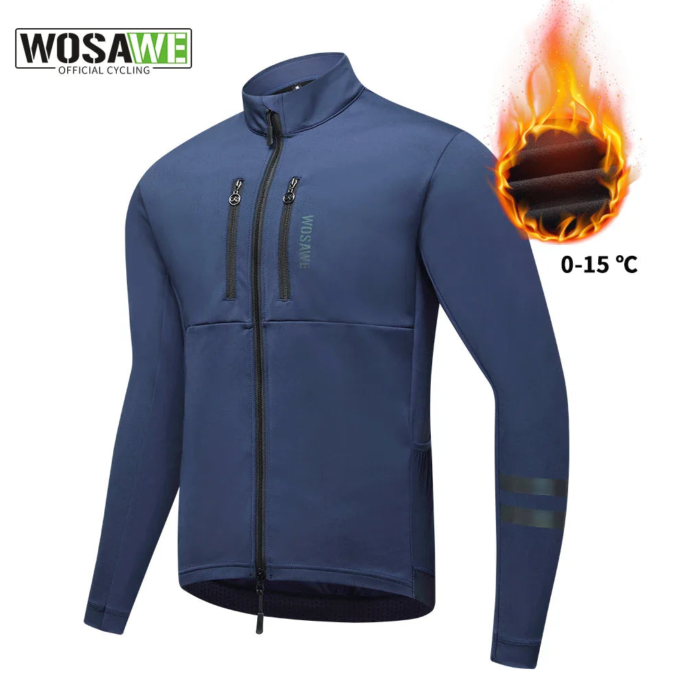 Chaqueta de Invierno para Hombre a Prueba de Viento | Térmica y Reflectante con Bolsillos