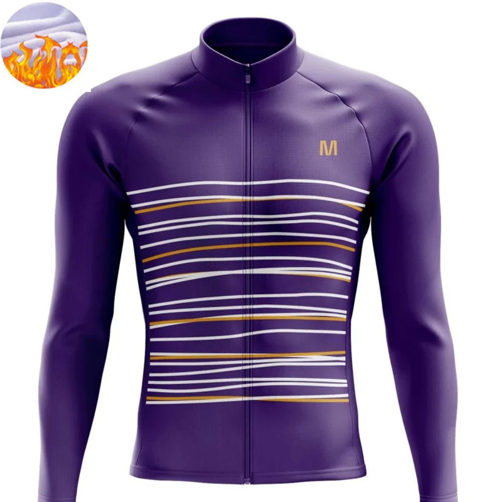 Heren Fleece Fietsjack voor Herfst en Winter met 3 Zakken, Comfortabele Pasvorm 0