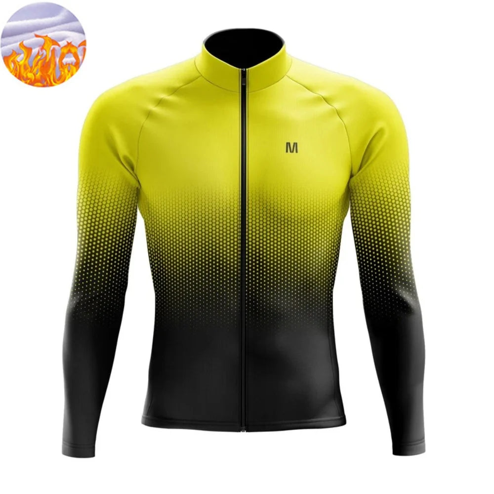 Heren Fleece Fietsjack voor Herfst en Winter met 3 Zakken, Comfortabele Pasvorm 10