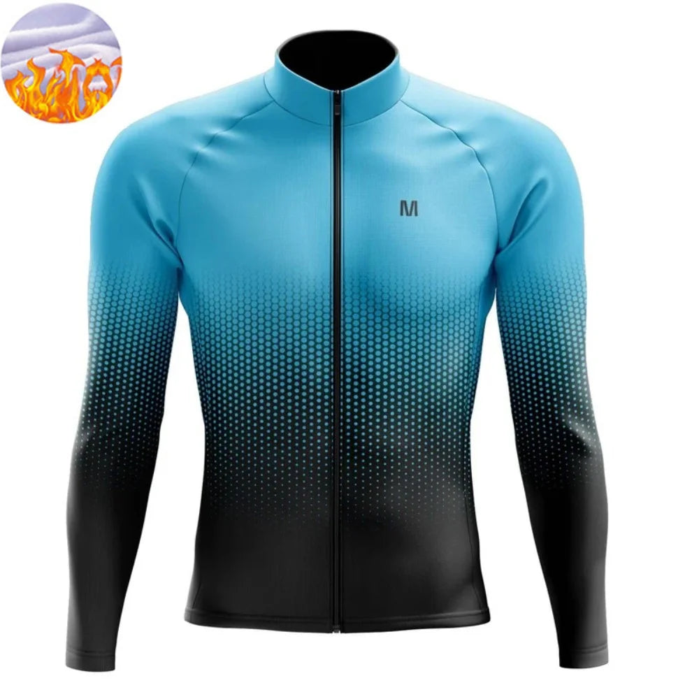 Heren Fleece Fietsjack voor Herfst en Winter met 3 Zakken, Comfortabele Pasvorm 7