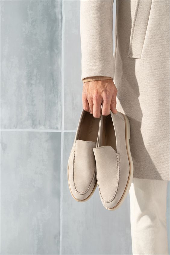 Heren Loafers Met Suède Look Instapmodel En Comfortzool 1
